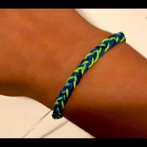 Adjustable braided bracelet